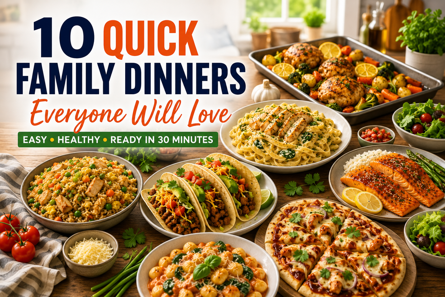 Quick Family Dinners Everyone Will Love | 10 Easy Weeknight Meals