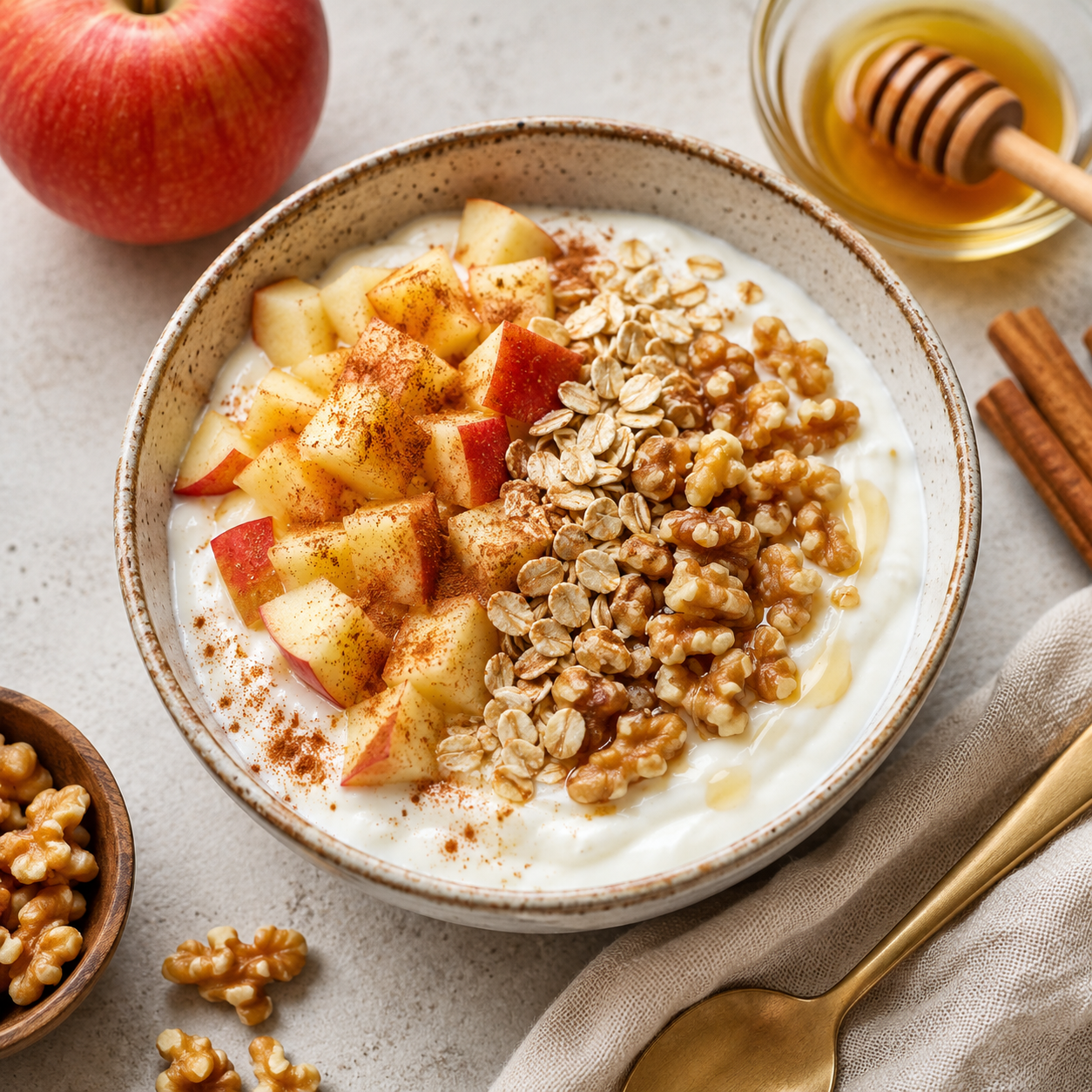 Apple Cinnamon Yogurt Bowl