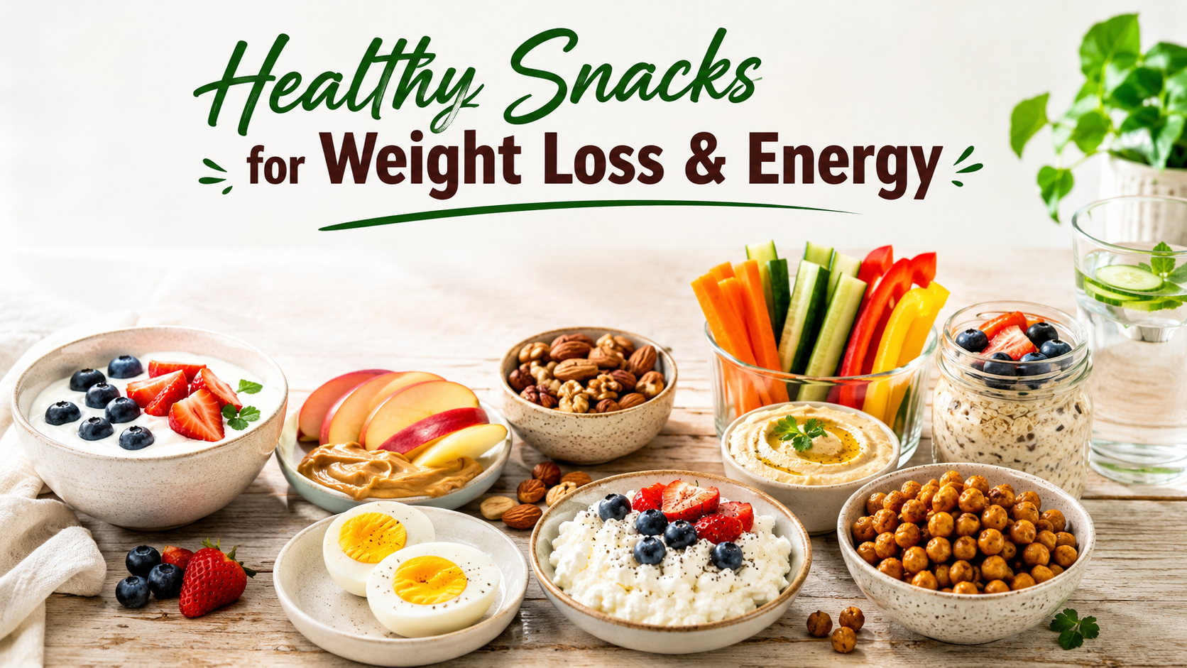Healthy Snacks for Weight Loss and Energy | Easy Healthy Ideas