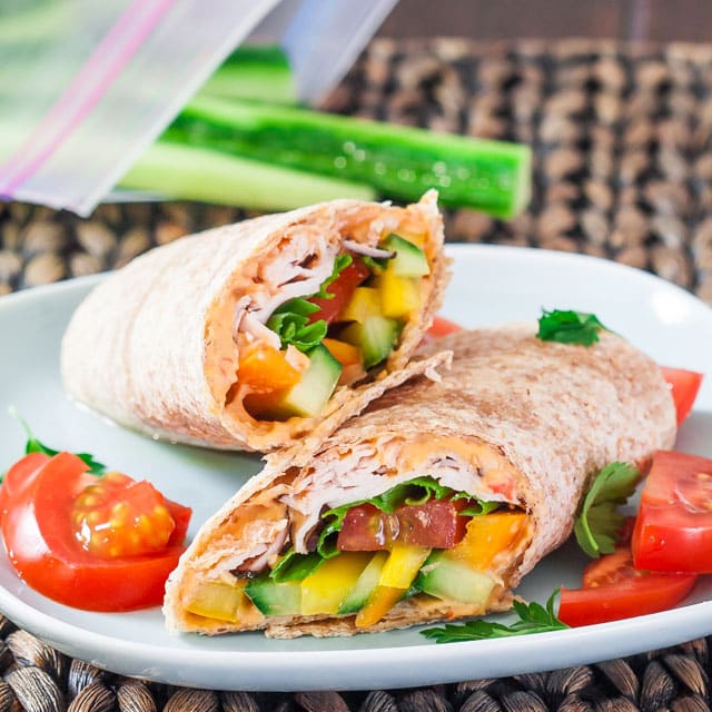 Turkey and Veggie Wraps
