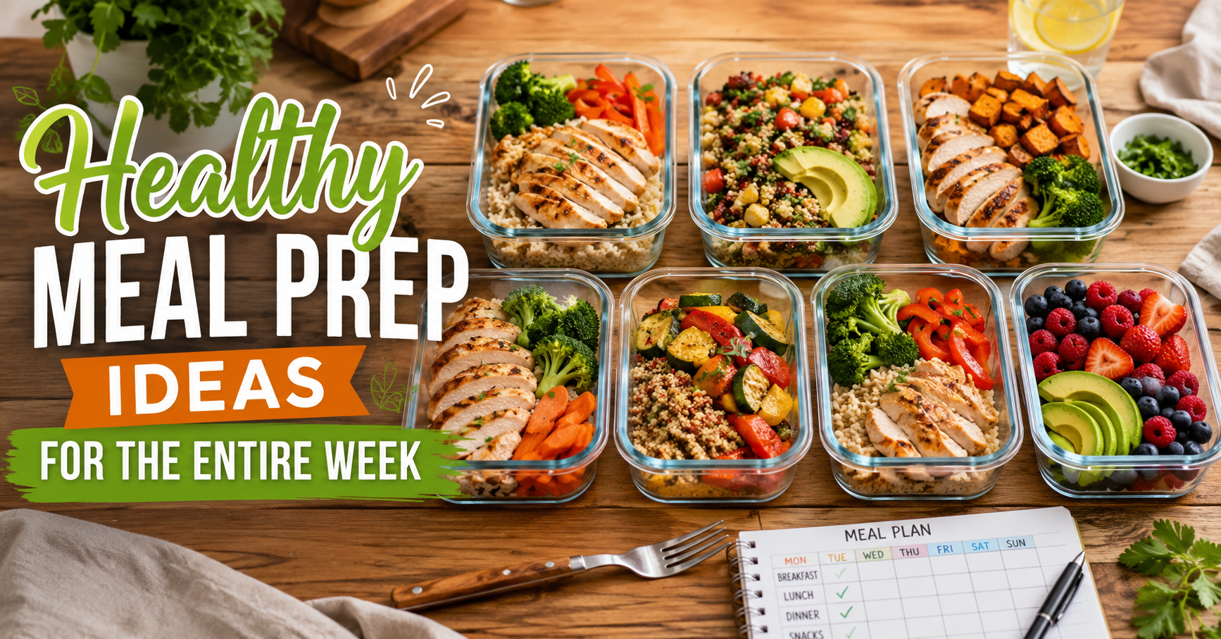 Healthy Meal Prep Ideas for the Entire Week | Easy Weekly Meal Prep Guide