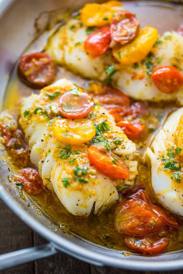 Baked Cod with Tomato Basil Salsa