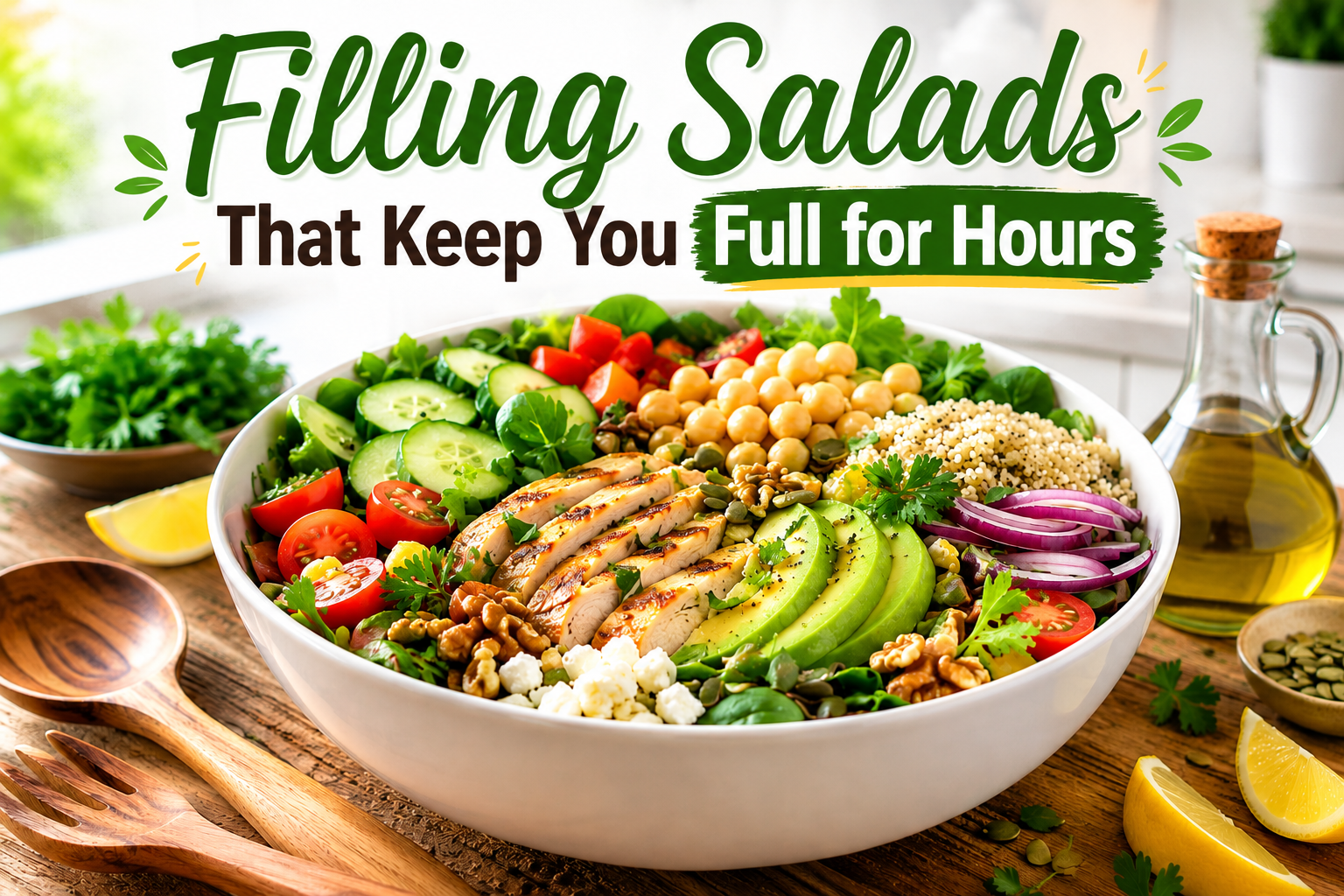 Filling Salads That Keep You Full for Hours | 10 Recipes