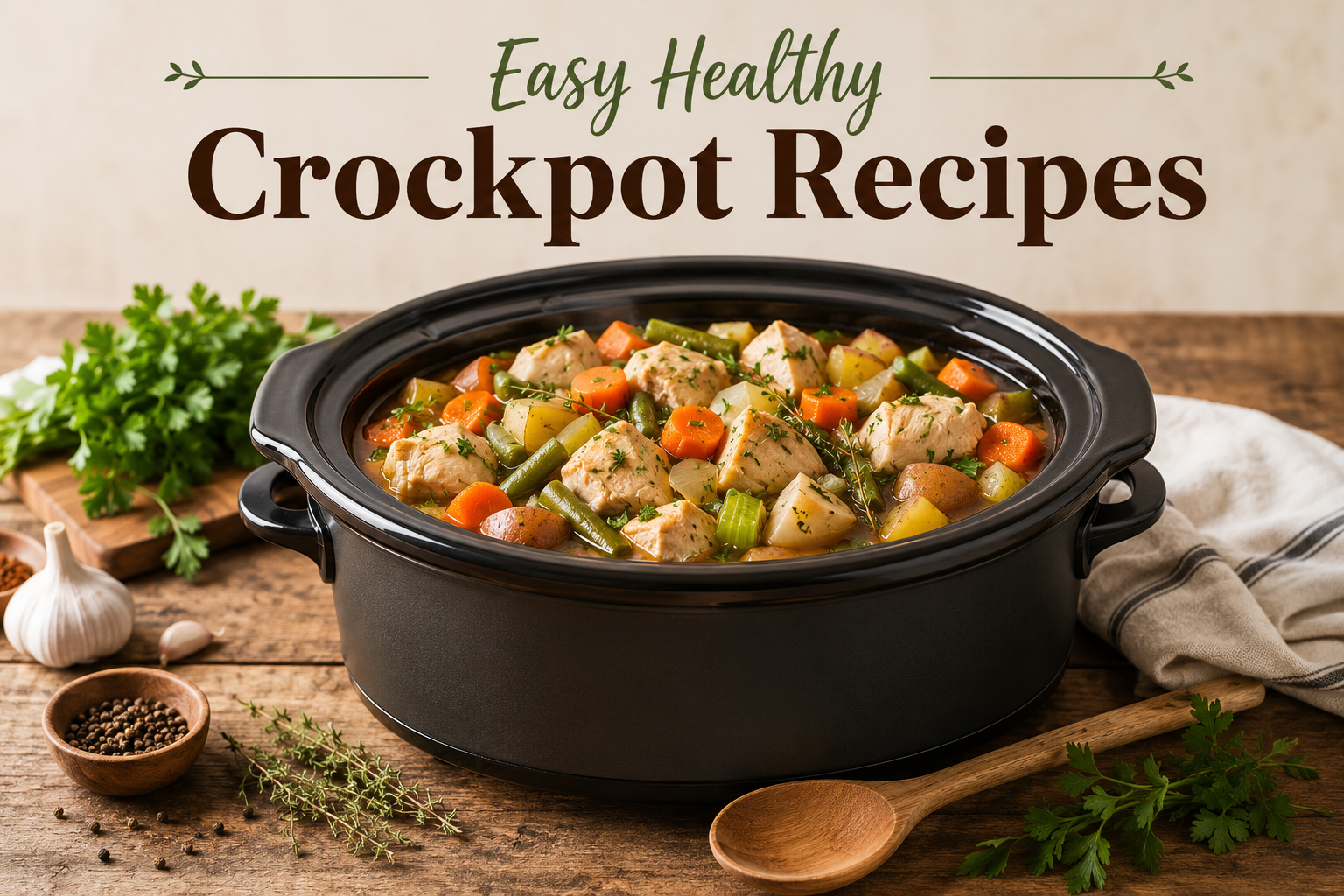10 Easy Healthy Crockpot Recipes for Busy Families