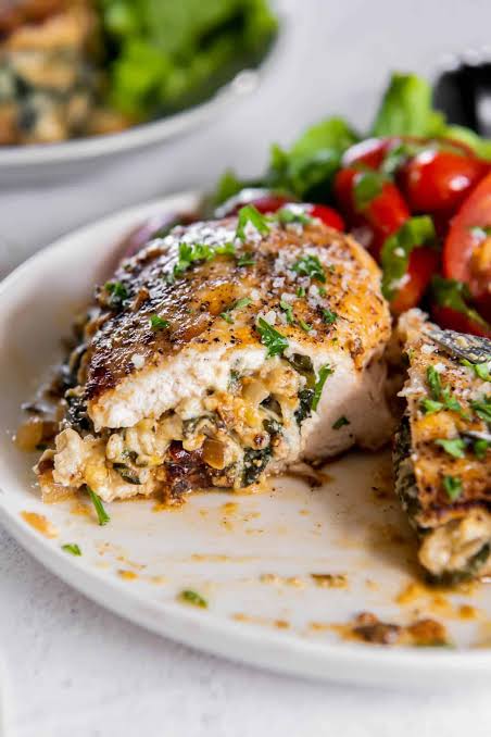 Spinach Ricotta Stuffed Chicken Breast