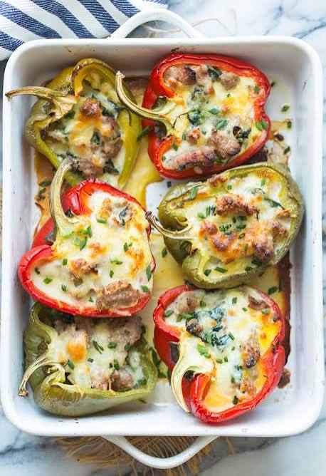 Healthy Breakfast Stuffed Peppers