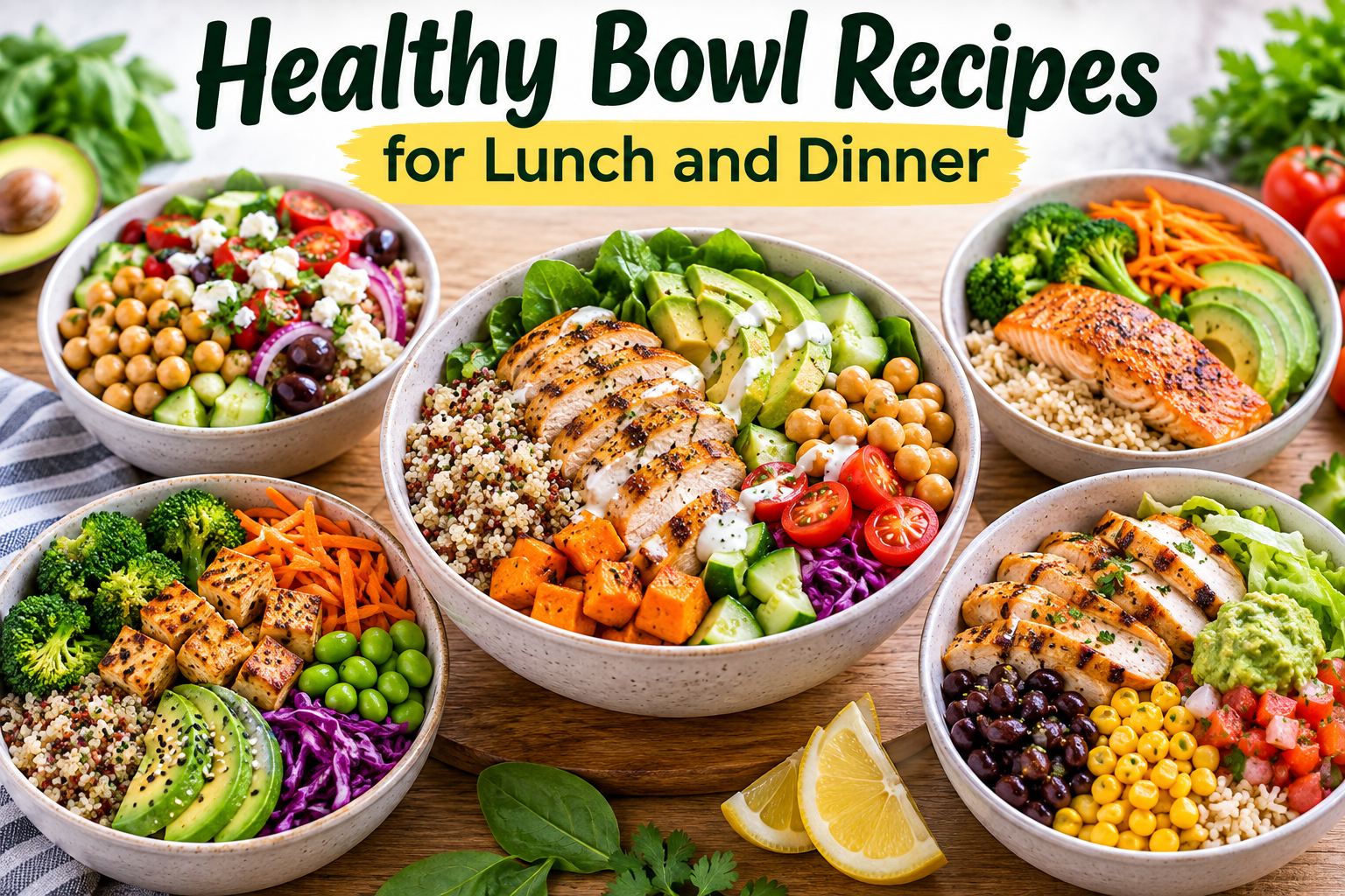 10 Healthy Bowl Recipes for Lunch & Dinner