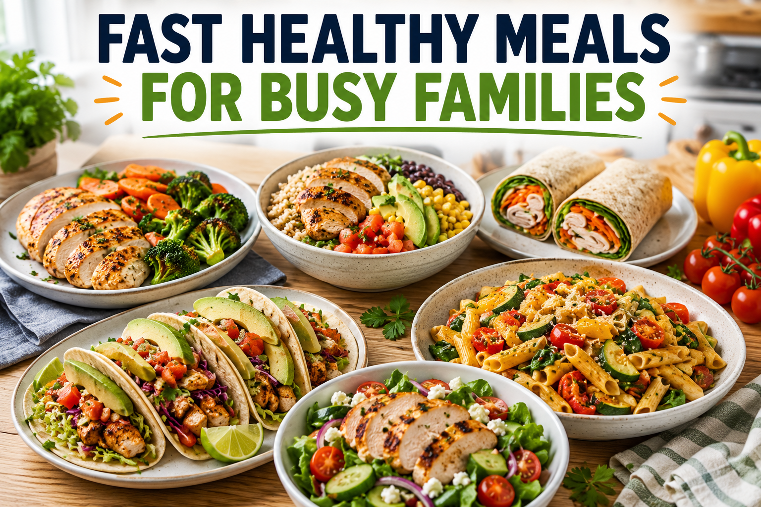 Fast Healthy Meals for Busy Families: 15 Easy Dinner Ideas