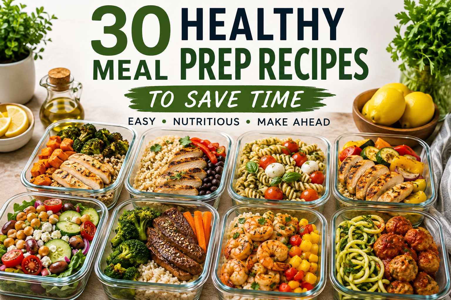 30 Healthy Meal Prep Recipes to Save Time and Eat Better Every Week