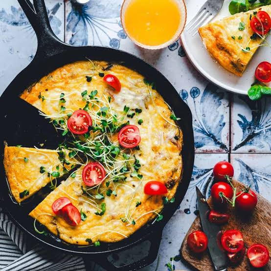 Healthy breakfast frittata
