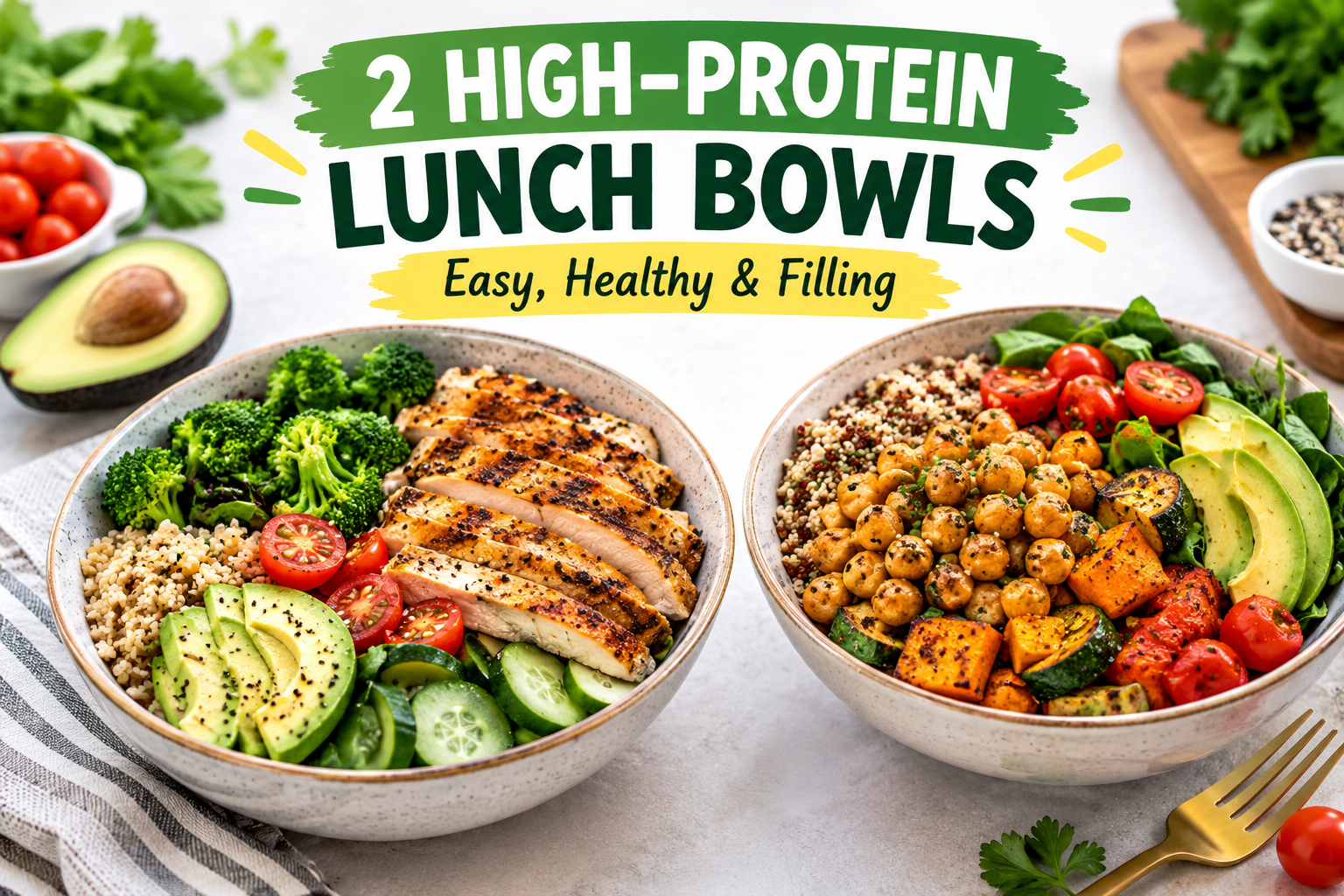 2 High-Protein Lunch Bowls You'll Want Every Day