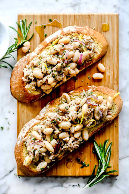 Mediterranean White Bean Toast