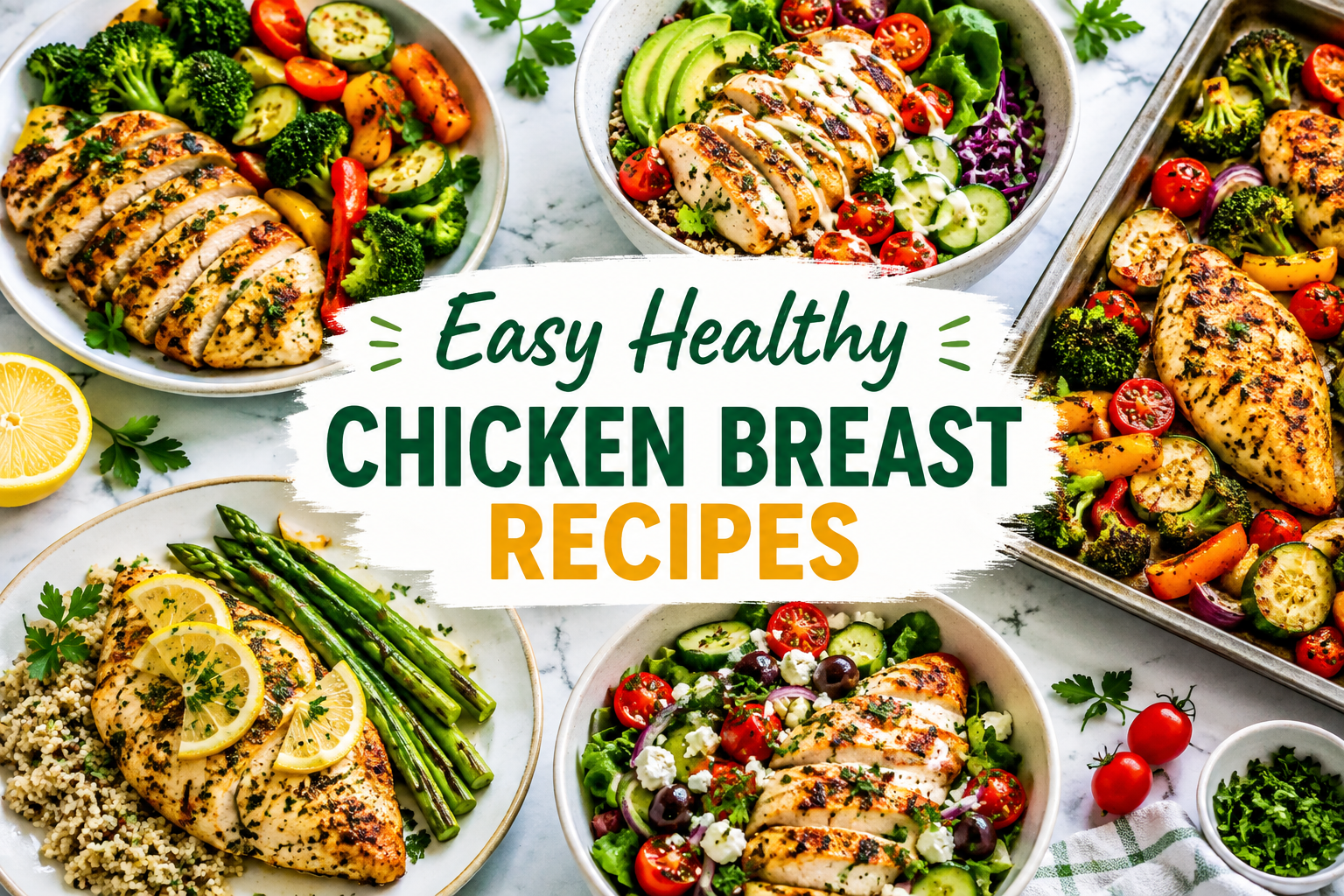 Easy Healthy Chicken Breast Recipes for Weight Loss & Meal Prep