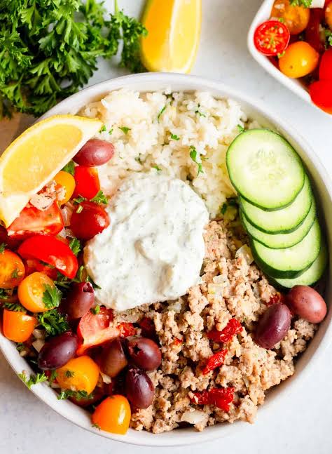 Turkey Hummus Grain Bowl