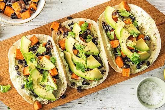 Healthy Sweet Potato Black Bean Tacos