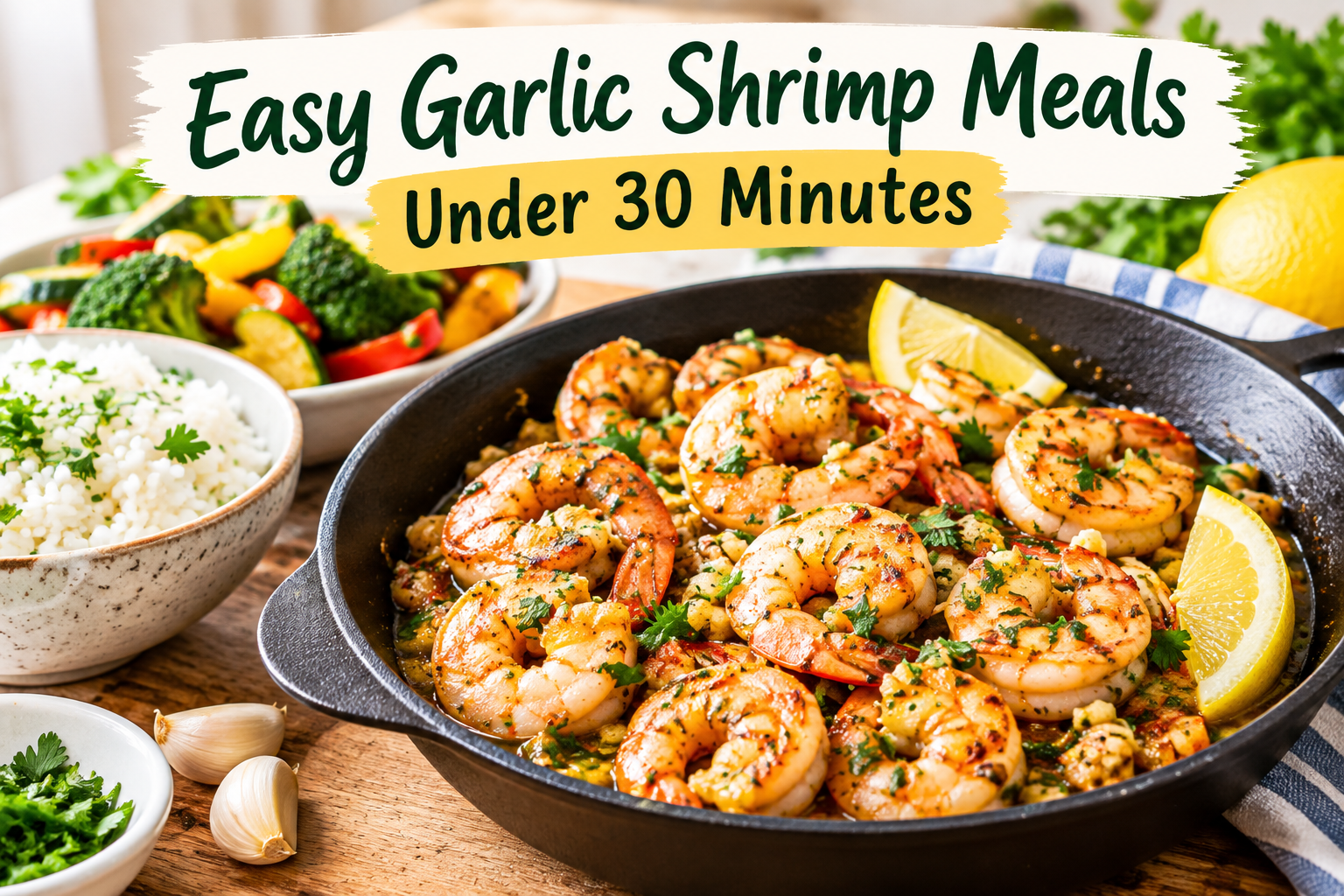 Easy Garlic Shrimp Meals Under 30 Minutes | Quick Recipes