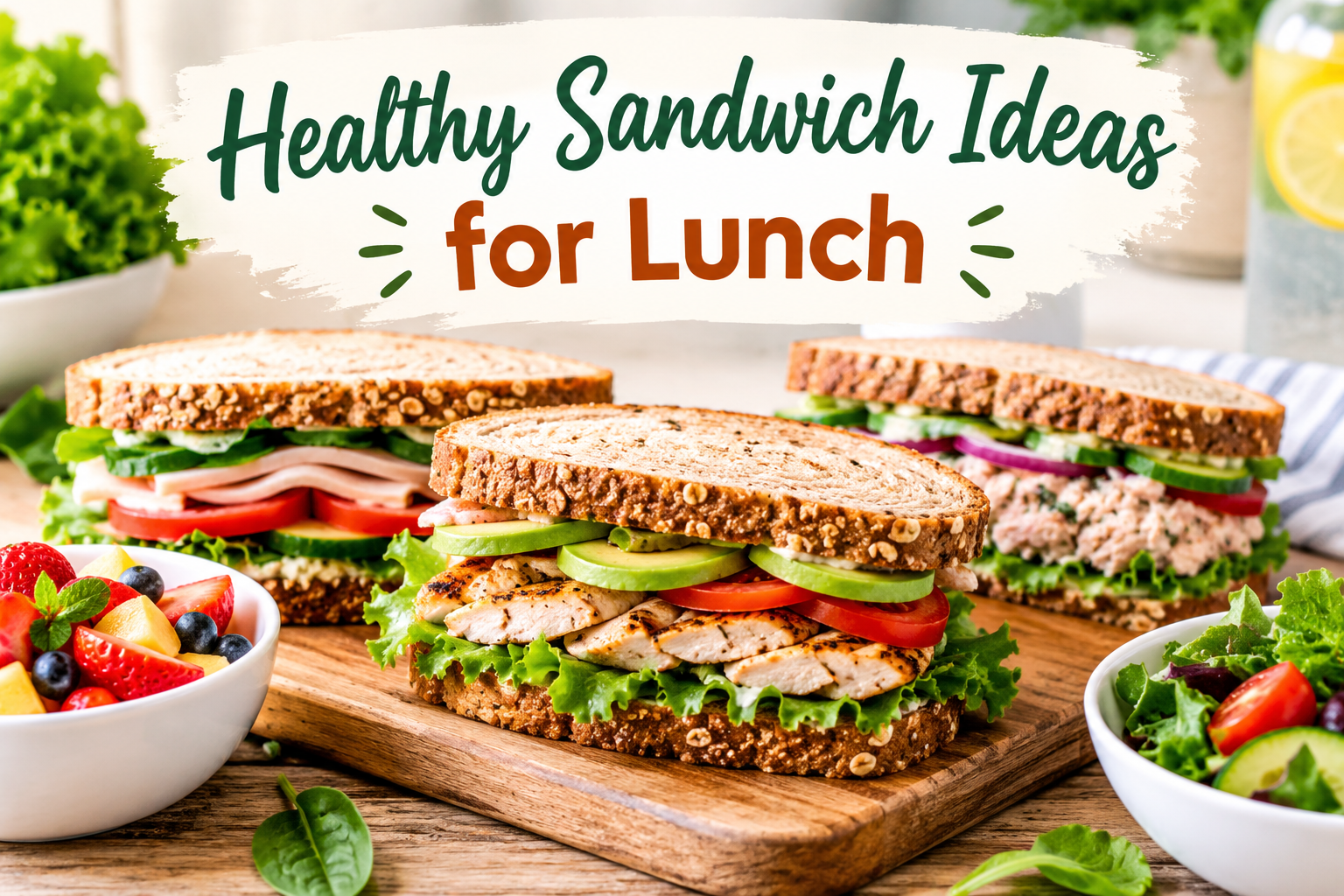 15 Healthy Sandwich Ideas for Lunch | Easy & Filling