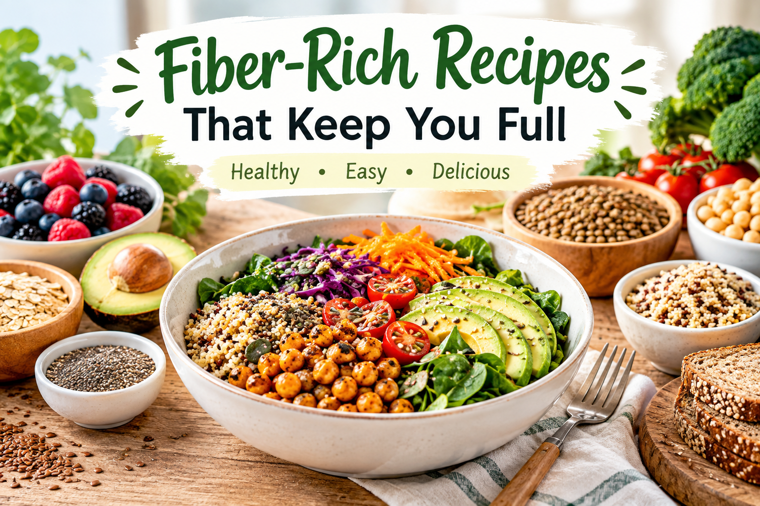 15 Fiber-Rich Recipes That Keep You Full | Healthy Meals